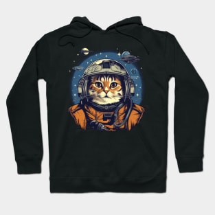 Space Pilot Cat Spacecat Astronaut Hoodie